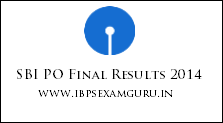 SBI PO Final Results 2014