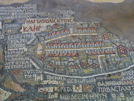 Obiective turistice Iordania: Mozaic Madaba - Ierusalim