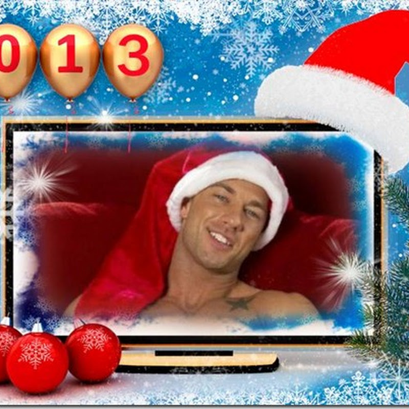 Feliz año 2013 con papa Noel guapos