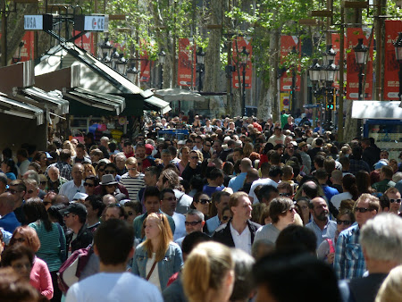 Obiective turistice Barcelona: Ramblas 