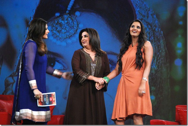 Shoaib Malik and Sania Mirza on Raveena’s show “Isi ka Naam Zindagi Hai”-10