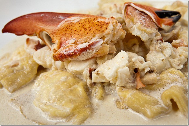 Lobster Ravioli with Truffle Mushroom Cream Sauce-2