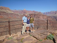 At Plateau Point in the Grand Canyon with John