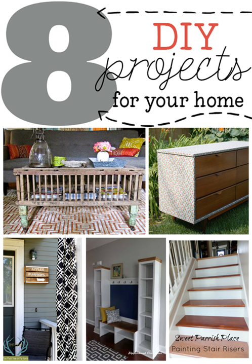 8 DIY Projects for Your Home at GingerSnapCrafts.com #diy #home #linkparty #features_thumb