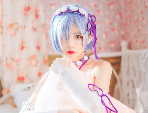 Coser@桜桃喵 Vol.137 蕾姆睡裙