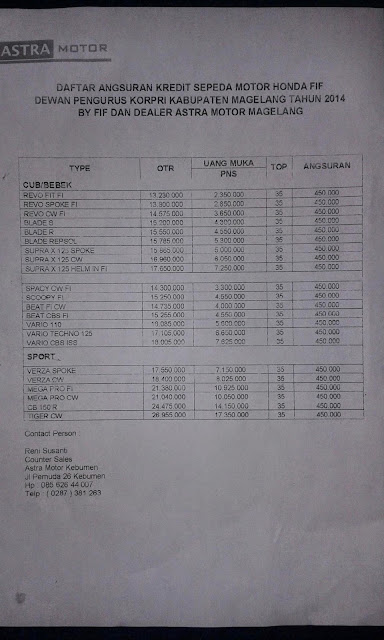 www.tourkebumen.blogspot.com: Tabel Daftar Harga Sepeda