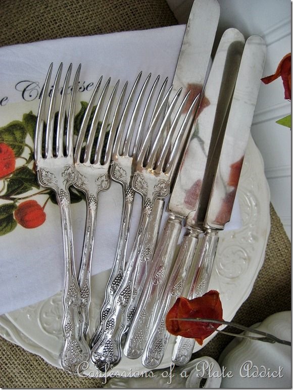 CONFESSIONS OF A PLATE ADDICT Using Vintage Silver in Country French Décor