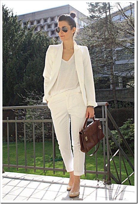 white blazer golestaneh street style 3