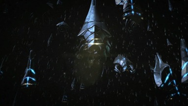 O início da invasão Reaper, já mostrado no final de Mass Effect 2.
