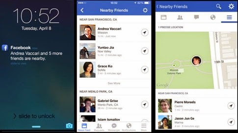 Facebook lanza Nearby Friends para compartir tu ubicación con tus amigos