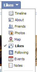 facebook likes settings