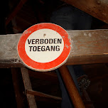 verboden toegang in Zaandam, Netherlands 