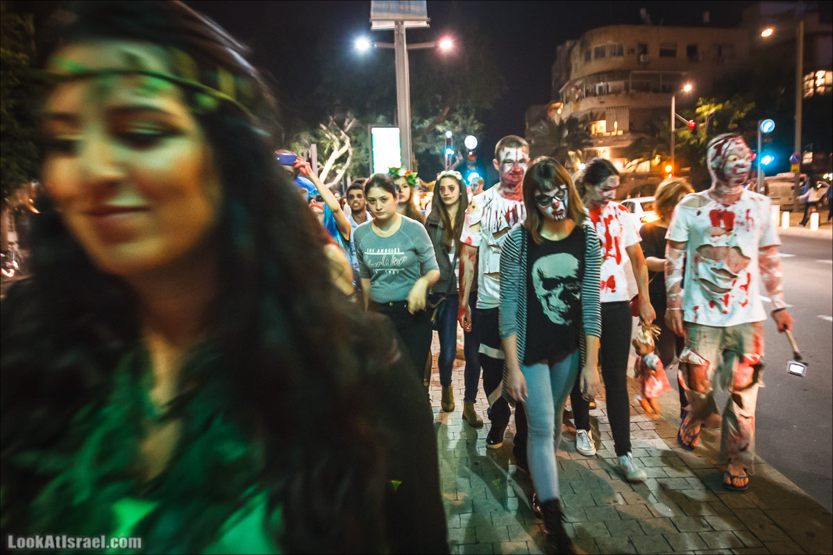 LookAtIsrael.com - Парад зомби в Тель Авиве | Zombie walk TLV, Tel Aviv 2015 |  מצעד זומבים בתל אביב, צעדת הזומבים, זומבי ווק