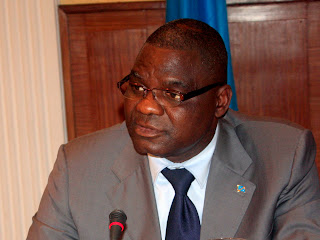 Luzolo Bambi, Ministre congolais de justice, lors de l'atelier entre la  RD Congo et leCongo/Brazzaville à Kinshasa ce 10/03/2011.