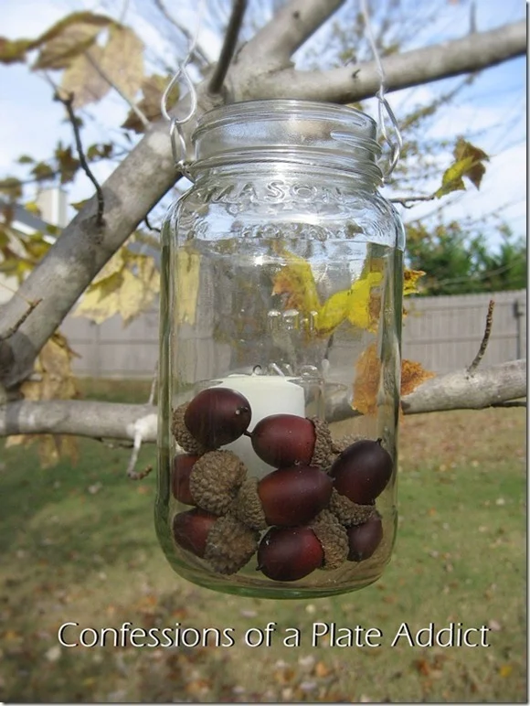 CONFESSIONS OF A PLATE ADDICT Hanging Mason Jar Candle