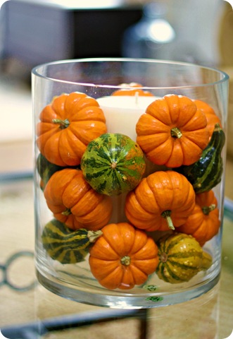 Mini Pumpkins Three Ways Fall Linky From Thrifty Decor Easy Fall Decor