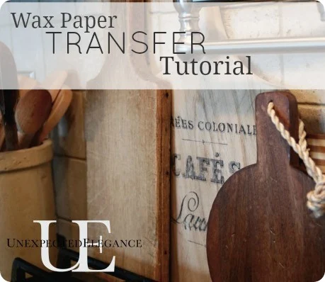 wax paper transfer unexepected elegance