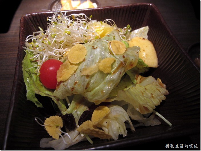 台北-三四味屋。【酒屋旬鮮套餐】養生沙拉。