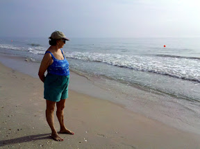 Mom at her favorite place, the beach