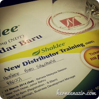 HN & Shaklee | New Distributor Training, 15 Mac 2014 @ New York Hotel, Johor Bahru