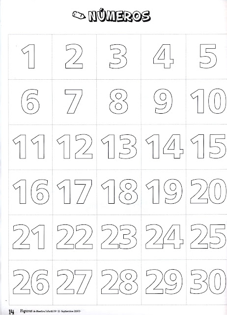 pix Moldes De Numeros Del 1 Al 10 infantil 2 0