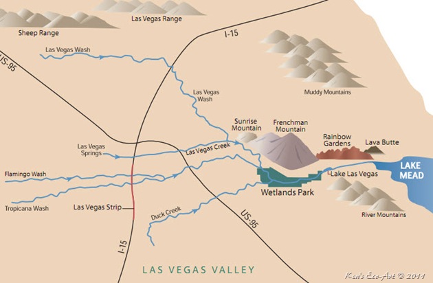Las Vegas Wash Map