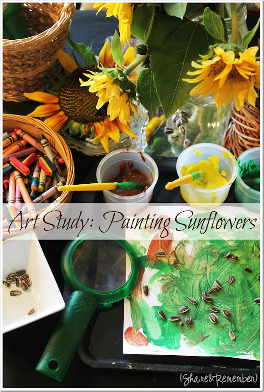 Art Study Painting Sunflowers