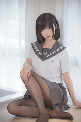 Coser@面饼仙儿 No.016 脑内少女 黑丝JK