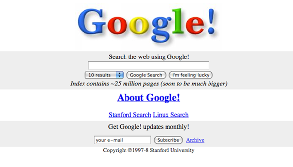 2.1_Google first homepage1998 2.1_Google first homepage1998