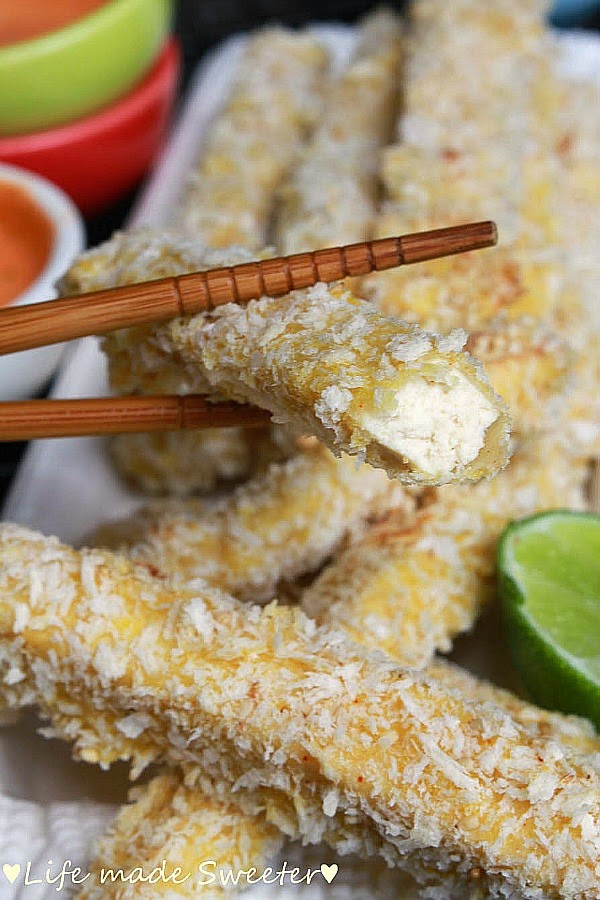 {Baked} Panko Crusted Tofu 'Fries' Life Made Sweeter