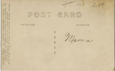 Mama postcard Dl Ant back