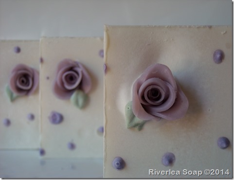 Handmade Rose Soap Lilac-016
