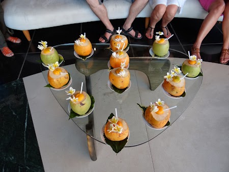 Cocktail in nuca de cocos
