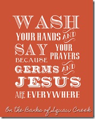 Germs and Jesus - Free Printable