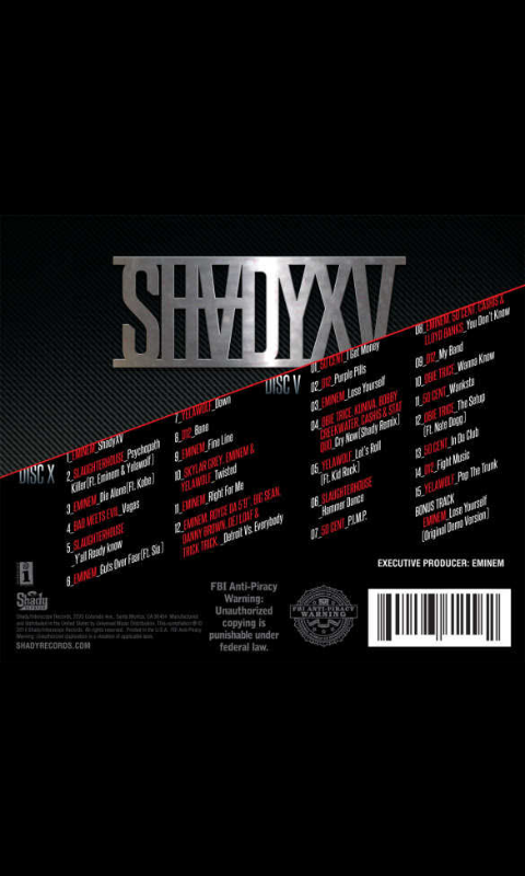 InfotainmentNaija : Eminem Releases ‘Shady XV’ Album Cover & Tracklist