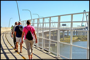 06a - Gail, Rick, Bill walking the bridge