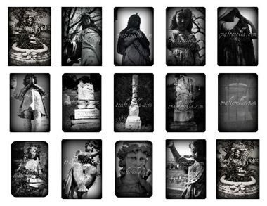 cemetery photo collage