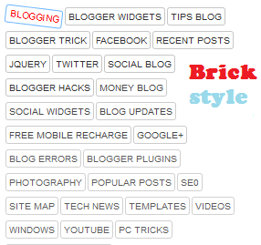 Bick style Cloud labels2 for blogger