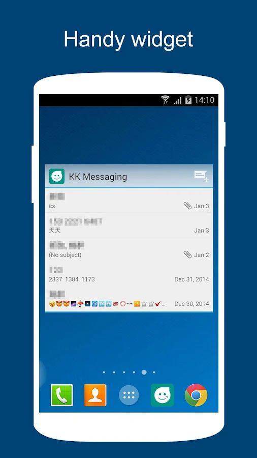    KK SMS (Marshmallow style SMS)- screenshot  