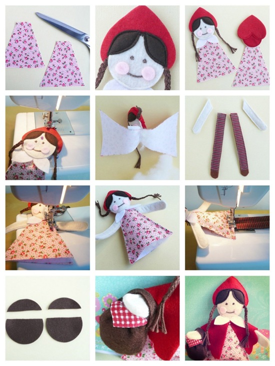 cafe creativo - Little Red Riding Hood Doll (4)
