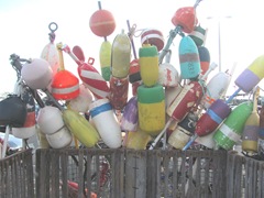 11.2011 lobster buoys provincetown docks