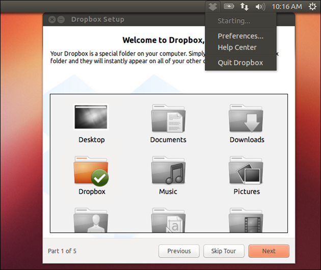 Dropbox Linux