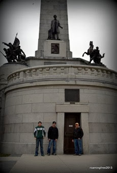 Tom and the boys at the Memorial