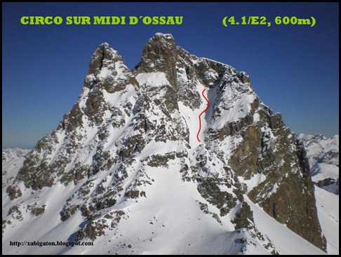 Midi d'Ossau - Circo Sur 600m 4.1-E2 (Xabigaton)