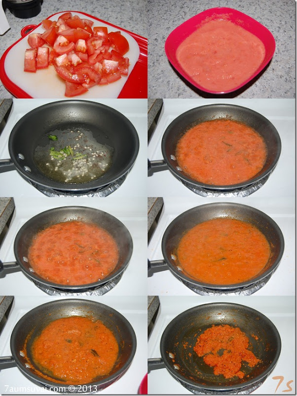 Tomato thokku process