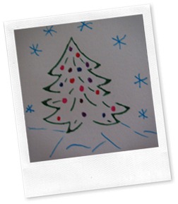 Christmas tree envelope