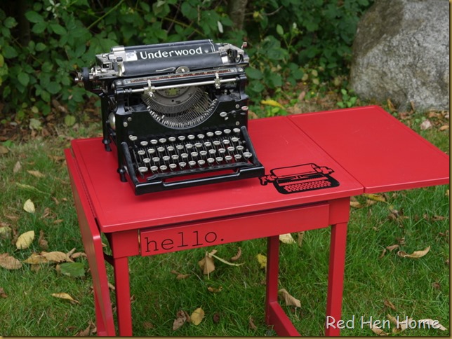 Red Hen Home Typewriter Table 3