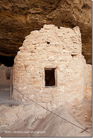 tower with window at Mesa Verde - photo by Adrienne Zwart