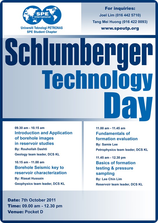 SPE-UTP-SC: Schlumberger Technology Day