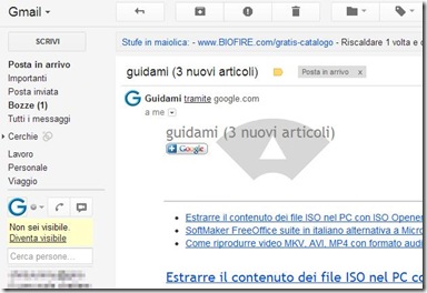 Gmail Mouse Gestures Tornare alla schermata Posta in arrivo